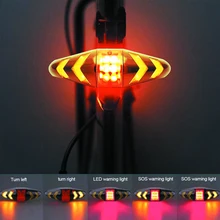  Bike Turning Signal Wireless Remote Mountain Bike Taillights Cycling Lights Remote Control LED Warning Lamp Flashing Headlights 