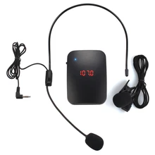 FM Wireless Microphone Transmitter with Headset Mic Lapel Mic for Teacher Guide SP99