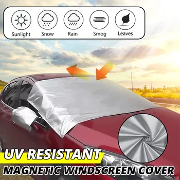 

208cmx120cm Car Magnetic Half Windscreen Cover Waterproof Anti-scratch Snow Ice Frost Sun Wind Protector Windshield Sunshades