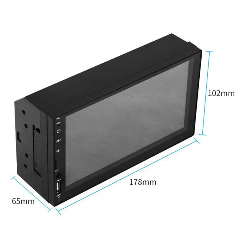  2 Din Auto Radio 7 pollici HD Presse Giocatore Dello Schermo di Android Auto Carplay Multimedia MP5