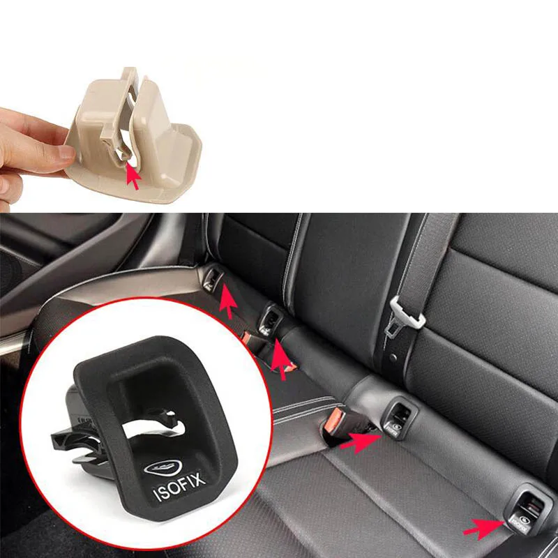 Premedicatie Voorschrijven interview Car Rear Seat Hook Isofix Cover Child Restraint For Bmwa Class 12-19 Gla  15-12 Cla 14-19 Black / Beige - Seats, Benches & Accessoires - AliExpress