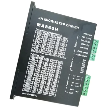 

NEMA34 Stepper Motor Driver MA860H 24-110VDC / 18-80VAC Microstep 256, 2.0-7.8A Stepper Motor Controller