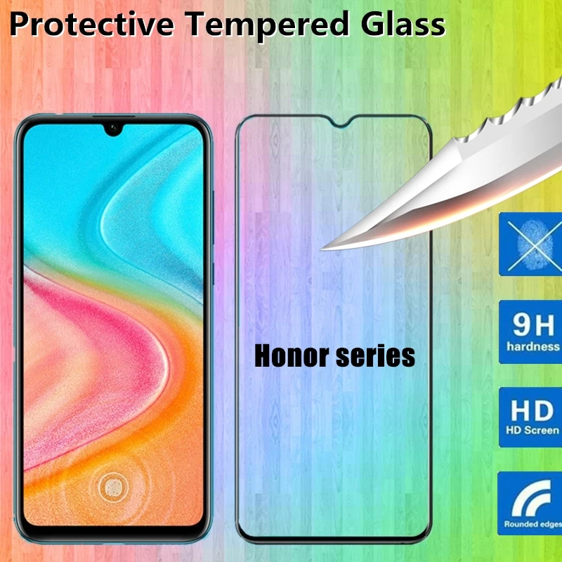 Закаленное стекло 9D для huawei honor 9X Pro 8X 8A 8C 8S v20 v30 10 20 10i 20i Lite Защитная пленка
