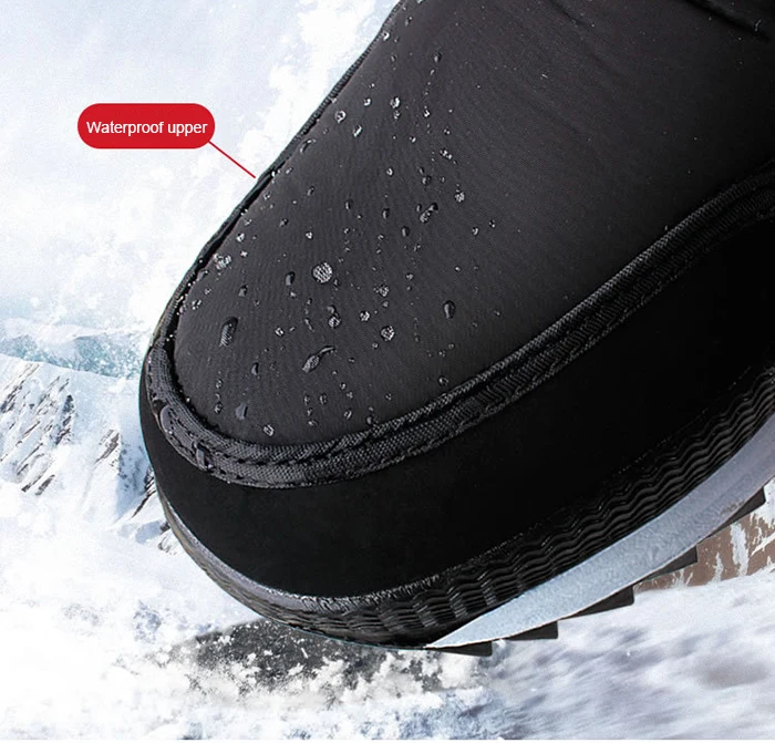 High Top Snow Boots Men Shoes Winter Plus Velvet Super Warm Cotton Shoes Man Black Camouflage Big Size 39-47 Cold-proof Boots