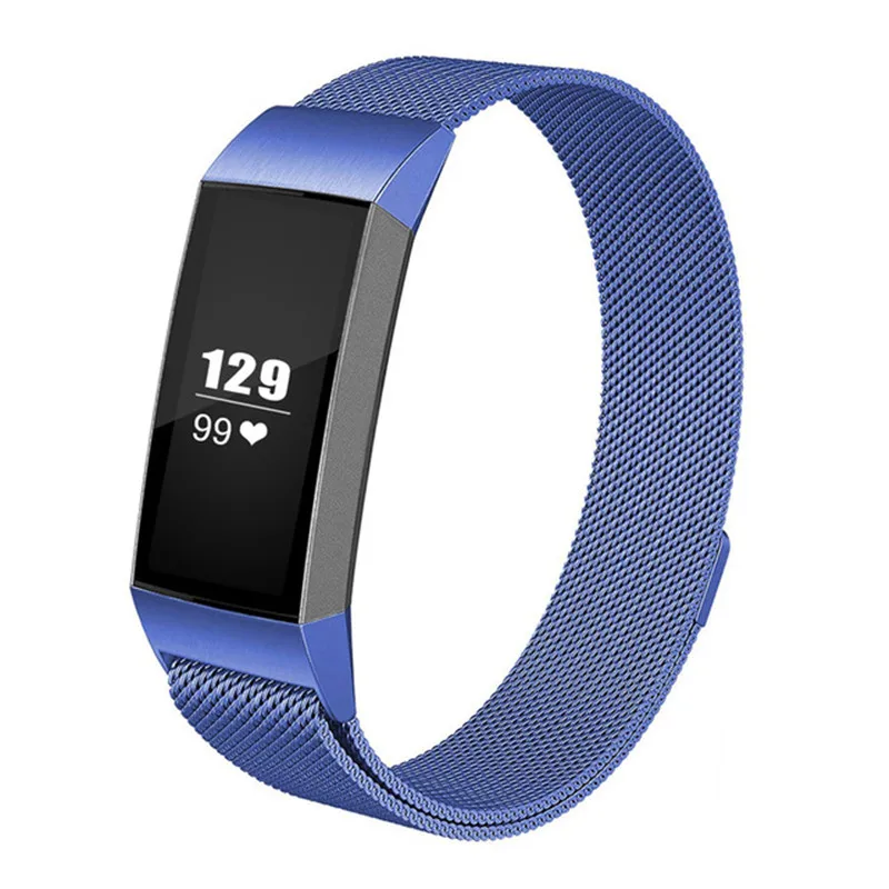 Для Fitbit Charge 3 Нержавеющая сталь магнитный Миланский ремешок сменный ремешок для Fitbit Charge 3 ремешок для часов петля