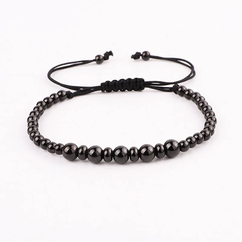 High Quality New Fashion Jewelry Stainless Steel Beads Friendship Macrame Bracelet Women Men - Image 5