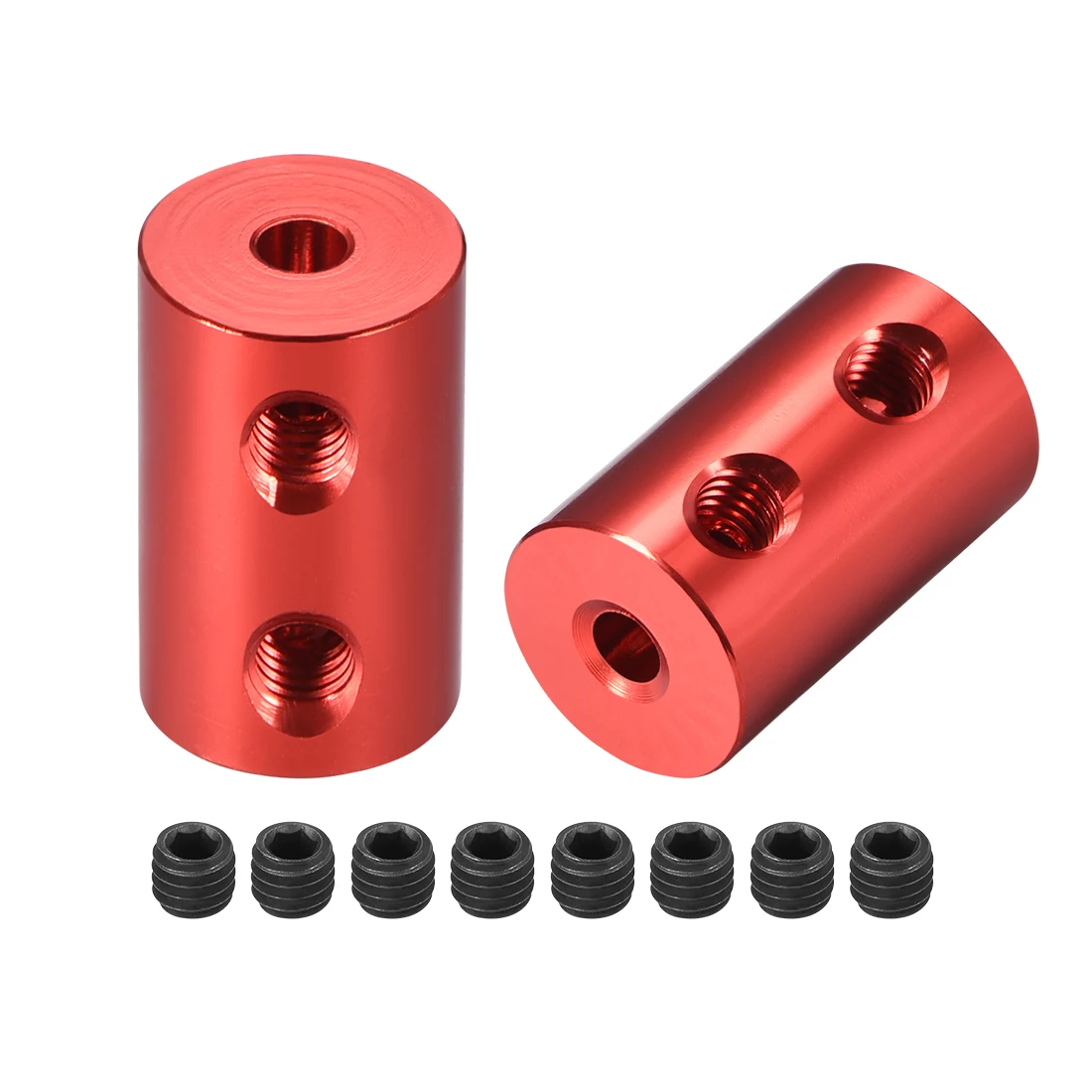 

uxcell Shaft Coupling 3.17mm to 3.17mm Bore L20xD12 Robot Motor Wheel Rigid Coupler Connector Red 2 Pcs