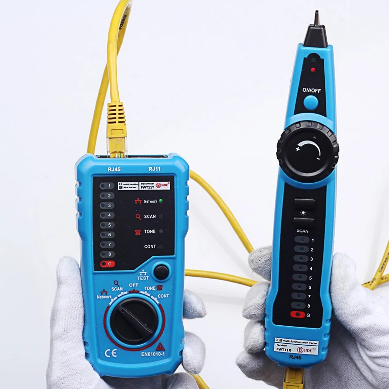 Тестер сетевого кабеля RJ45 тестер LAN Cat5 Cat6 детектор RJ11 трассировщик телефонных