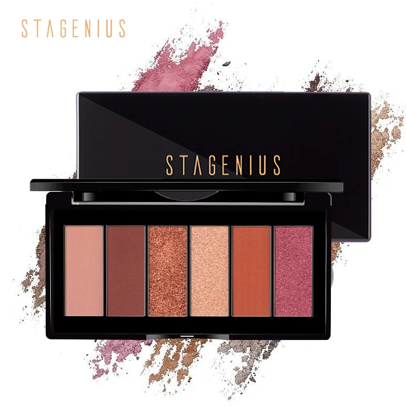 

STAGENIUS Matte Eyeshadow Palette Nude Minerals Professional Cosmetics High Pigment Eyeshsdow Makeup