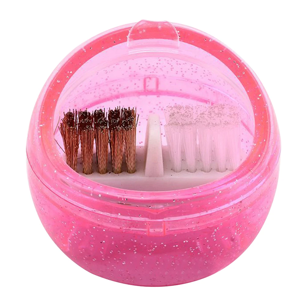 Устройство для маникюра, Шлифовальная головка, очиститель, сферический дизайн ногтей, профессиональная коробка для полировки, простое использование, аксессуары для дома, две формы, для путешествий