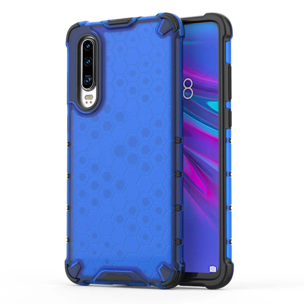 Для Huawei P30 Lite Light Armor Bumper противоударный жесткий прозрачный чехол для |