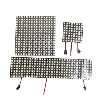 

WS2812B LED Digital Flexible Individually Addressable Panel Light WS2812 8x8 16x16 8x32 Module Matrix Screen DC5V