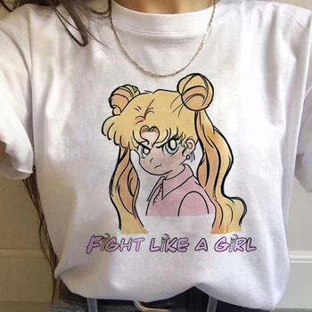 

Harajuku Kawaii T Shirt Women Ullzang Funny T shirt Cute Cat 90s Tshirt Fashion Graphic Top Tee Female