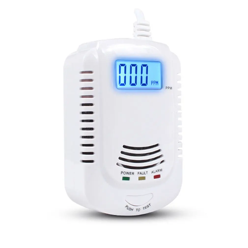 

2 in 1 Smart Voice Gas CO Alarm System Household Leakage Detector Sensor Kitchen Security Alarm