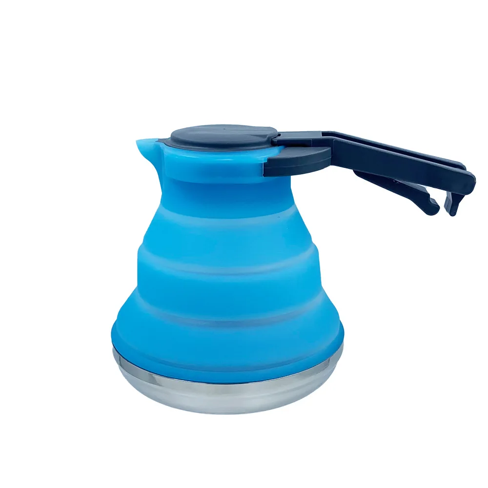 

Brand New Outdoor Foldable Silicone Water Kettle Teapot Portable Camping Kitchen Tools