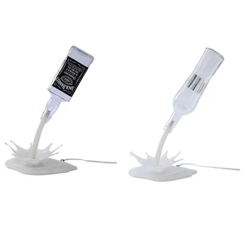 

Pour Wine Bottle Lamp,LED DIY Ran Collocation Pouring Wine Desk Table Light,Rechargeable USB Touch for Bar Cafes Restaurant