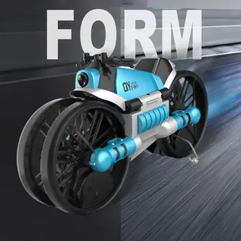 

WiFi FPV RC Drone Motorbike 2 in 1 Folding Helicopter RC Quadcopter Motorcycle Drone