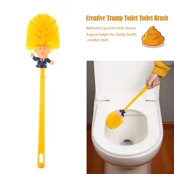 

Creative Plastic Trump Toilet Nightstool Brush Bathroom Groove Sink Cleaner