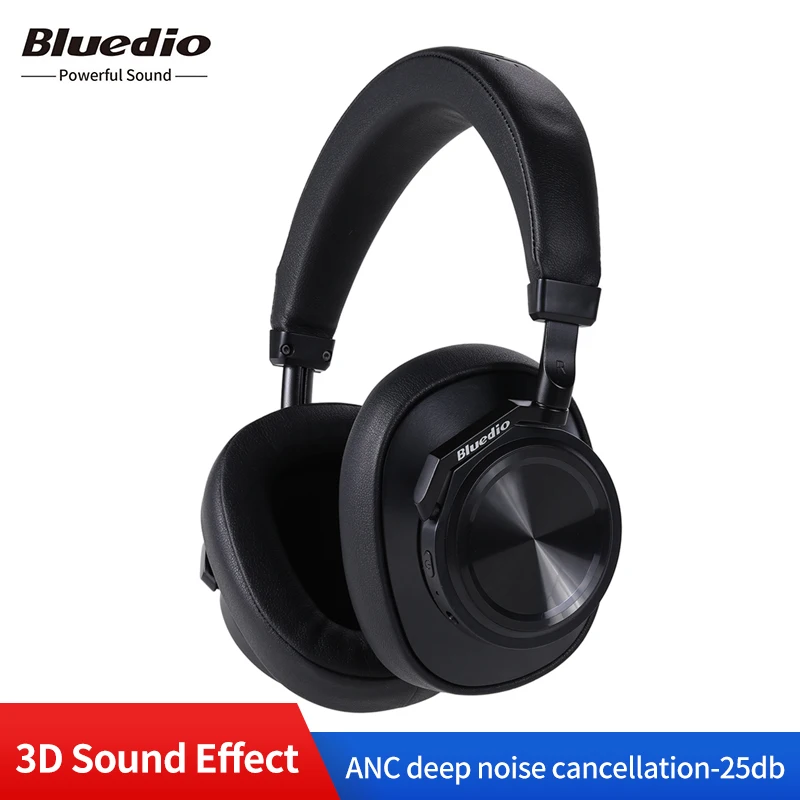 Оригинальные беспроводные Bluetooth наушники Bluedio T6 с шумоподавлением, портативные басы, Hi-Fi, стерео гарнитура для спорта и музыки с микрофоном