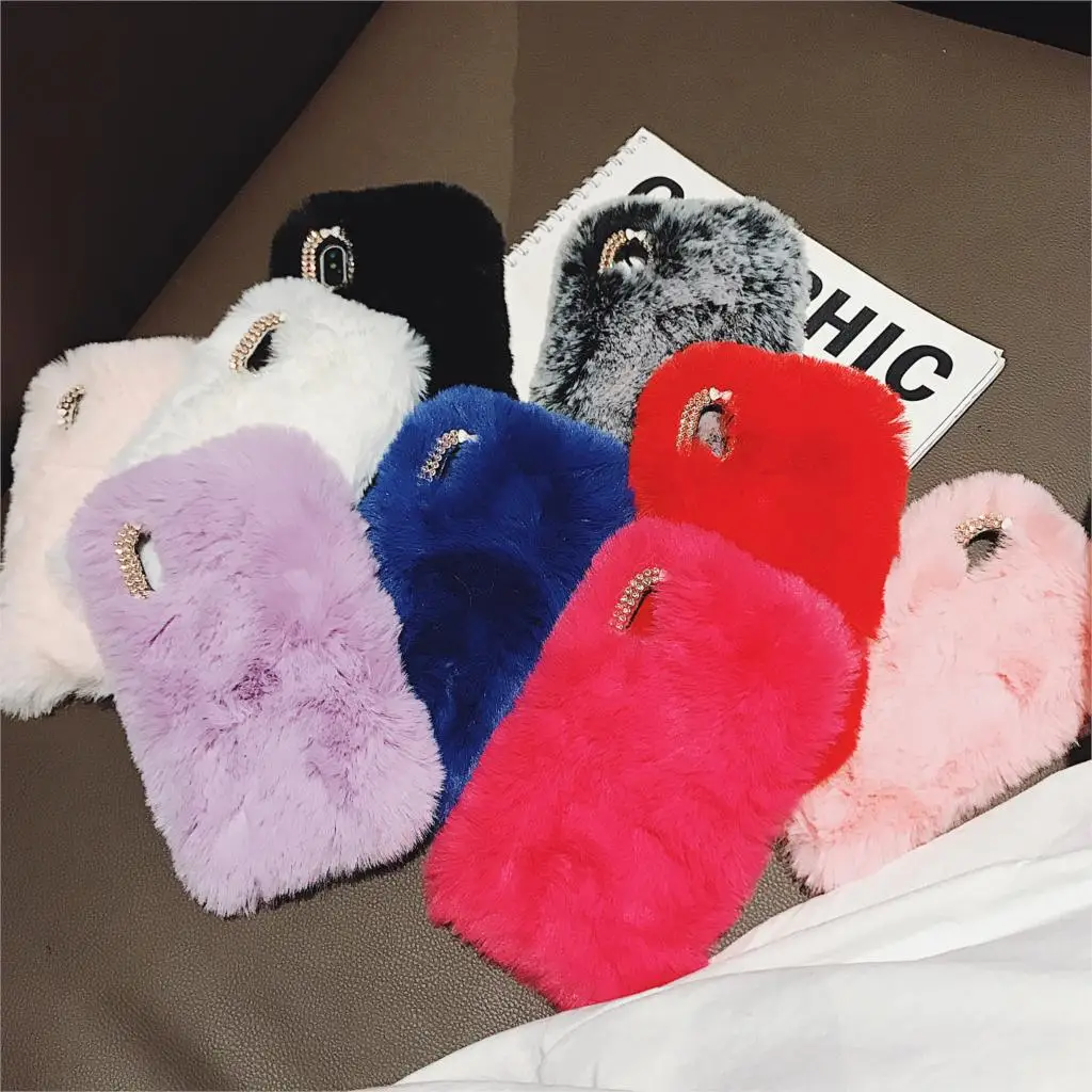 

Case For Samsung Galaxy J6 Plus Prime J8 J7 J5 2018 2017 2016 2015 M10 M20 M30 On5 On7 2016 Bunny Fur Warm Cover