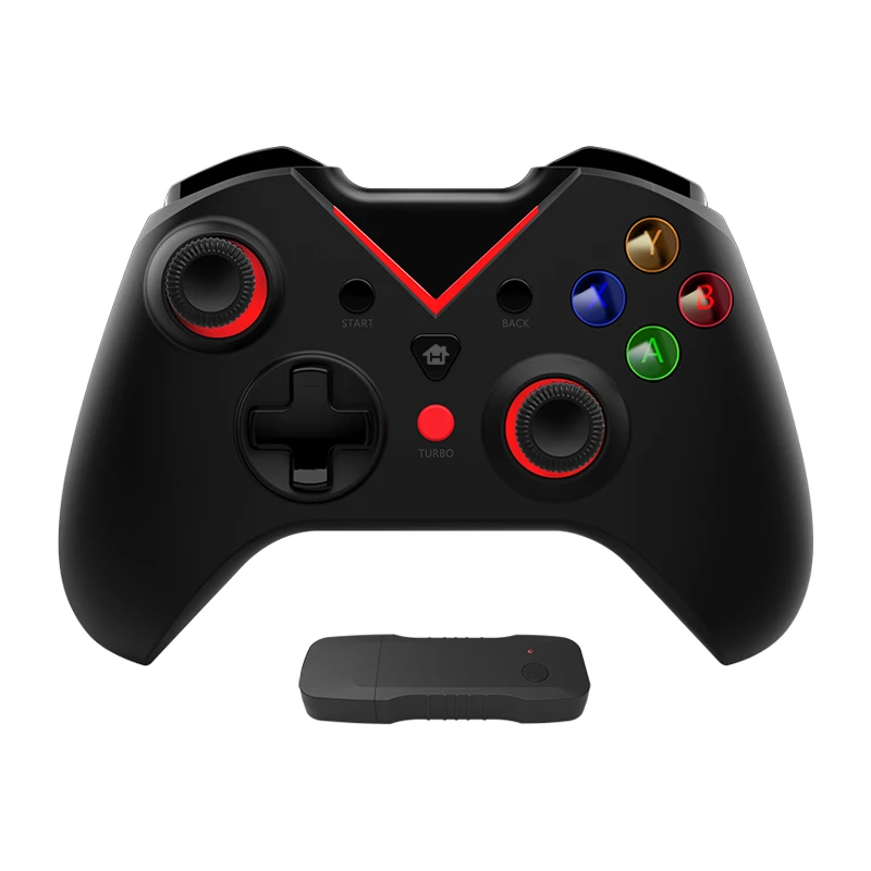 Controlador do jogo com Turbo Função 2.4G Gamepad Sem Fio para Xbox Um PC Windows 10/8/7 Acessórios De Jogos