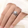 CC Sets Rings For Women S925 Silver Couple Cubic Zirconia Set Ring Bridal Wedding Engagement Fine Jewelry Drop Shipping CC3138 ► Photo 3/6