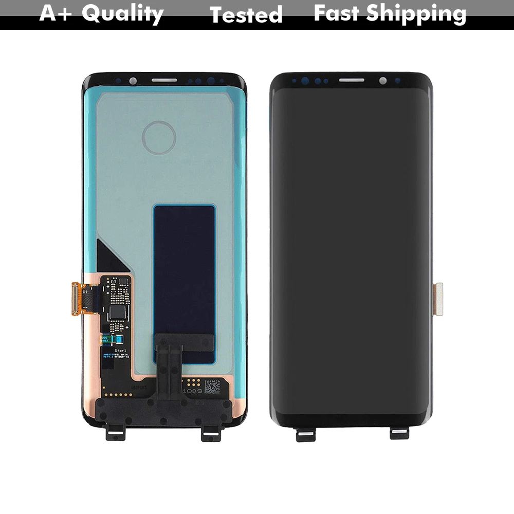 Amoled lcd для 6,2 ''samsung Galaxy S9 Plus G965 ЖК-дисплей с сенсорным экраном дигитайзер в сборе с рамкой+ Инструменты