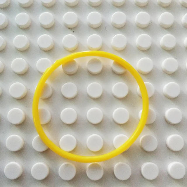 10pcs/lot MOC high-tech Rubber Band 2x2 3x3 4x4 5x5 EV3 Compatible 85543 85544 Small particle  Blocks Bricks Parts toys 5