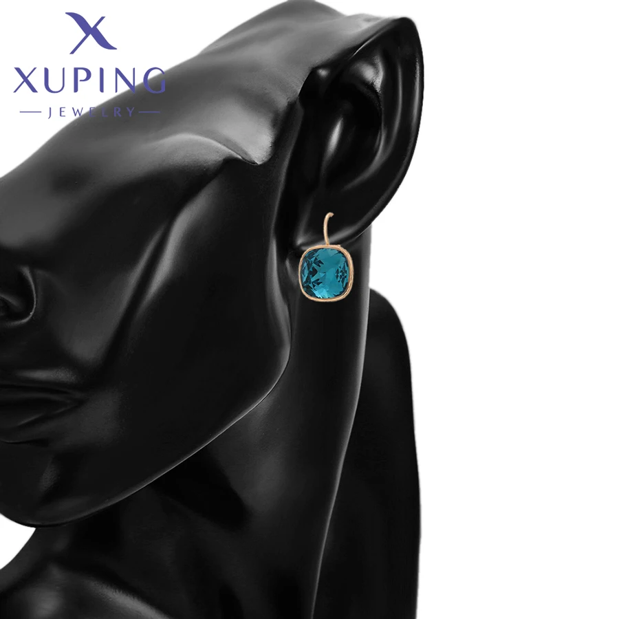 Xuping šperků nový příjezd luxusní půvabný šifrovací klíč přívěsek a náušnice broušené sklo šperků sada ženy večírek dar 60182