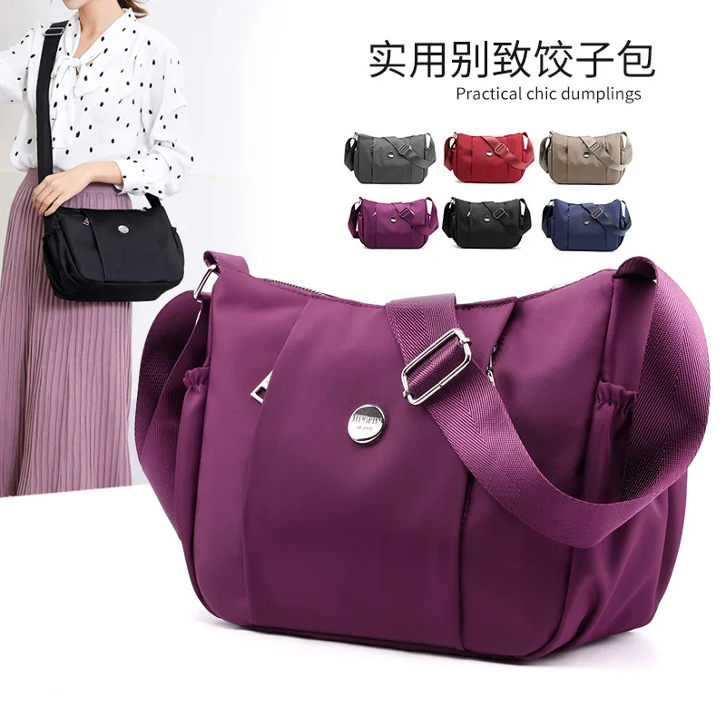 

New Style Nylon Cloth Middle-aged Mom Bag Lady Bag Fashion Crossbody Bag Large Capacity Canvas Bag Fashion