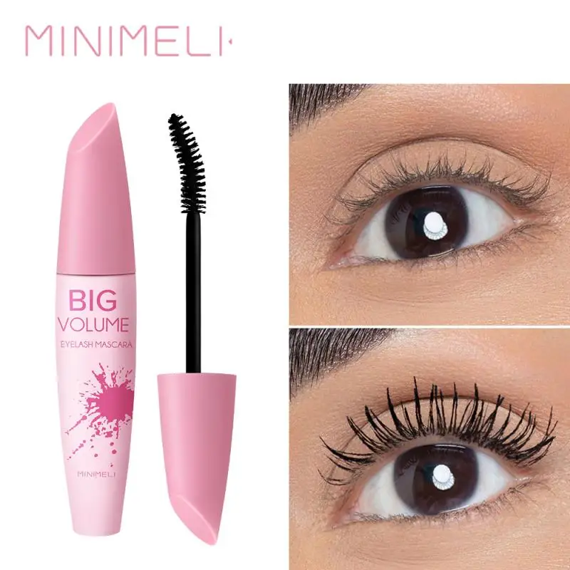 

MINIMELI Smudge WaterProof Mascara Eye Makeup Volume Natural Eyelashes Thick Curl Lengthening Cosmetics Wholesale TSLM2