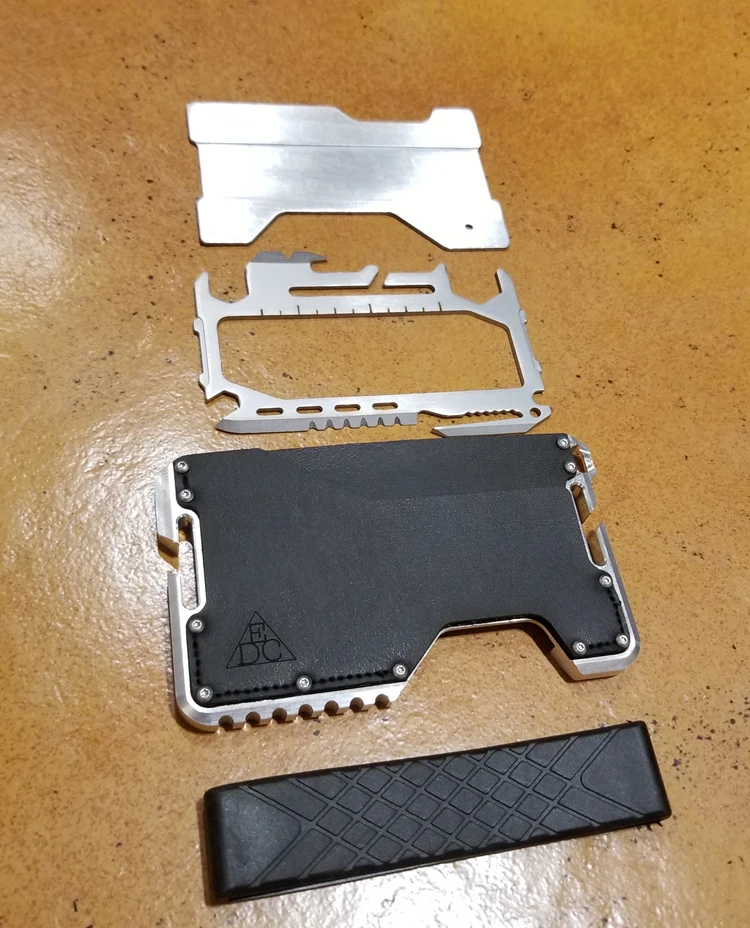 FanFans Hard Warrior DANGO Metal Clamp EDC Wallet Tactical Multifunctional Wallet Clasp Equipment