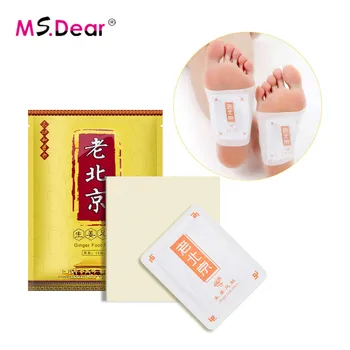 

Body Detox Foot Patch Chinese Ginger Herbal Foot Adhesive Pad Improve Sleeping Swelling Weight Loss Detox Foot Sticker Feet Care