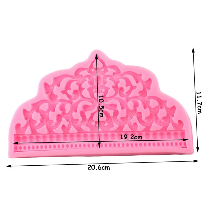 DIY barokowa korona silikonowe formy babeczka weselna Topper narzędzia do dekorowania ciast masą cukrową cukierki biżuteria glina foremka do czekolady i lukru 2 DIY barokowa korona silikonowe formy babeczka weselna Topper narzędzia do dekorowania ciast masą cukrową cukierki biżuteria glina foremka do czekolady i lukru 2