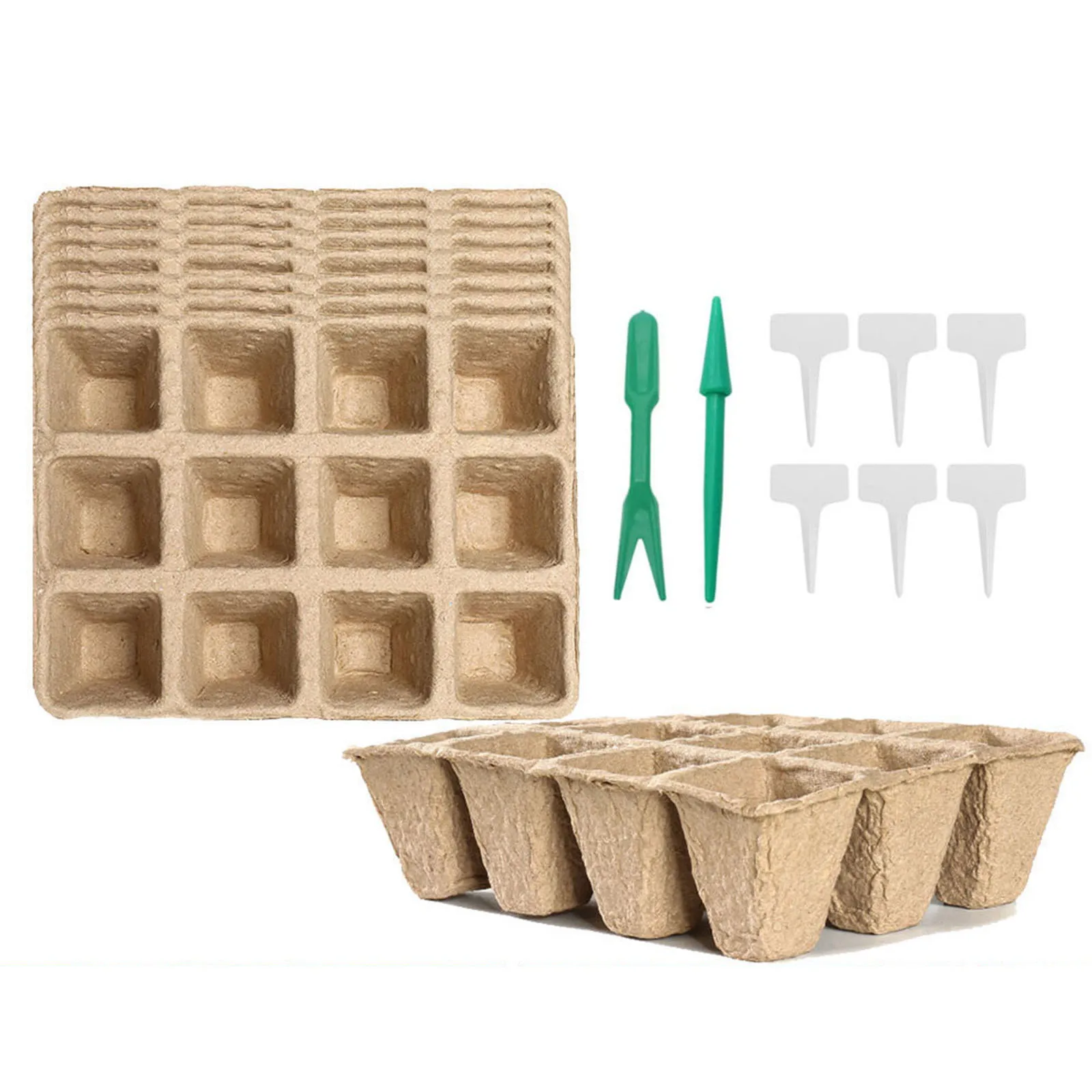

Peat Pots Plant Pots Plant Tags Seed Starter Tray Germination Tray Starter Kit Seed Starter Tray For Plant Seeds Seedling Pots