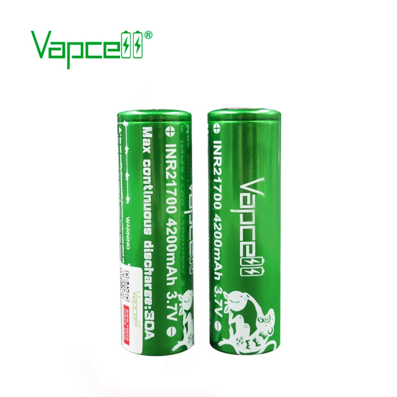 2 шт. Vapcell INR 21700 батарея 4200 мАч 30A rewrap molicel P42A аккумуляторная батарея для электронных сигарет vape mod - Цвет: 2pcs battery