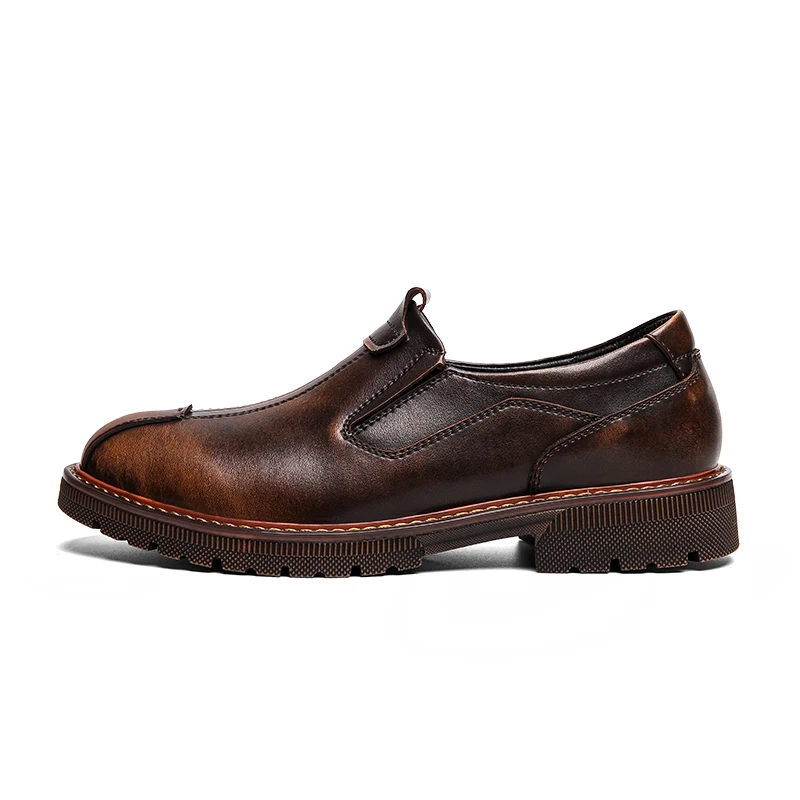 Мужские туфли на плоской подошве; модные повседневные мужские оксфорды мокасины из натуральной кожи; Мужская обувь в британском стиле; дизайн; большие размеры 38-48