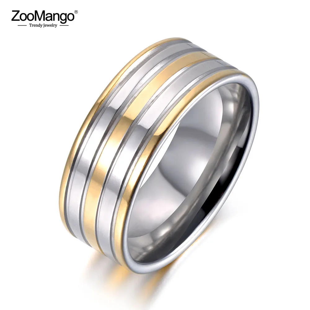 ZooMango блестящее ювелирное изделие из нержавеющей стали золотого цвета модель