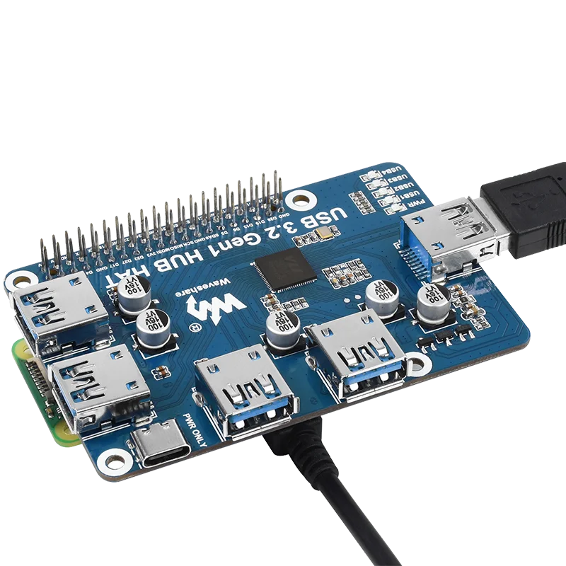 Placa de Expansão Raspberry pi 4b com Usb 3.2 Gen1 com Portas para Raspberry pi 4b com Chapéu - Imagem 2