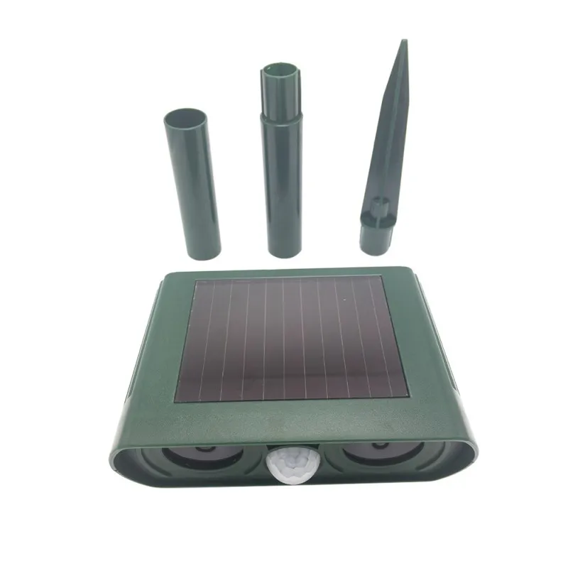 Repeller Pet Dog Cat Bird Boar Mouse Mosquito Ultrasonic Solar Power Rechargeable Outdoor Indoor Tool Supply