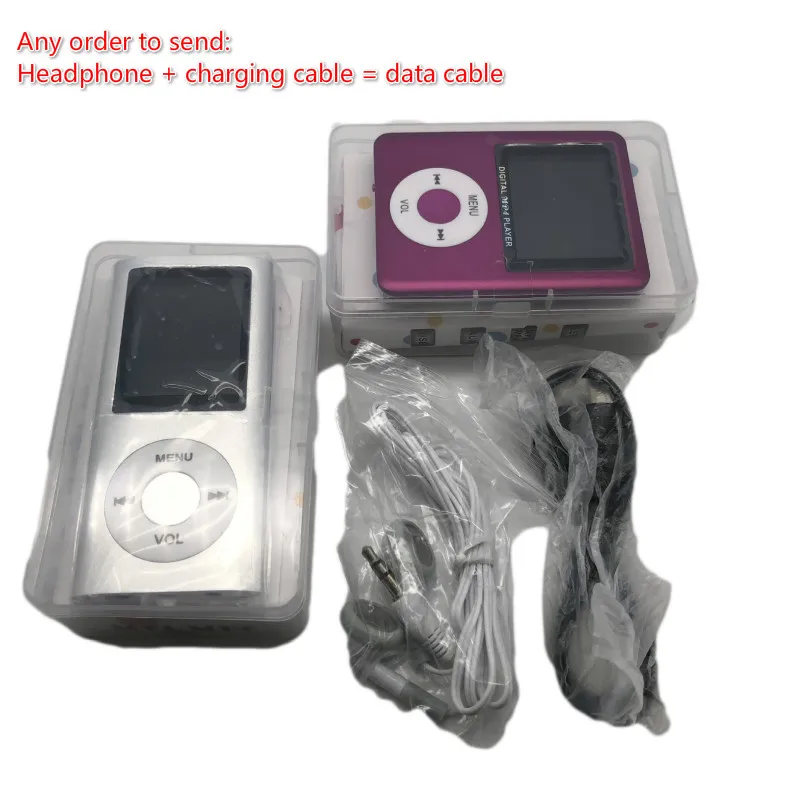 

Clip sports mp3 Portable Walkman 32gb with screen button metal shell card Micro SD TF Card mp3 mini music player student