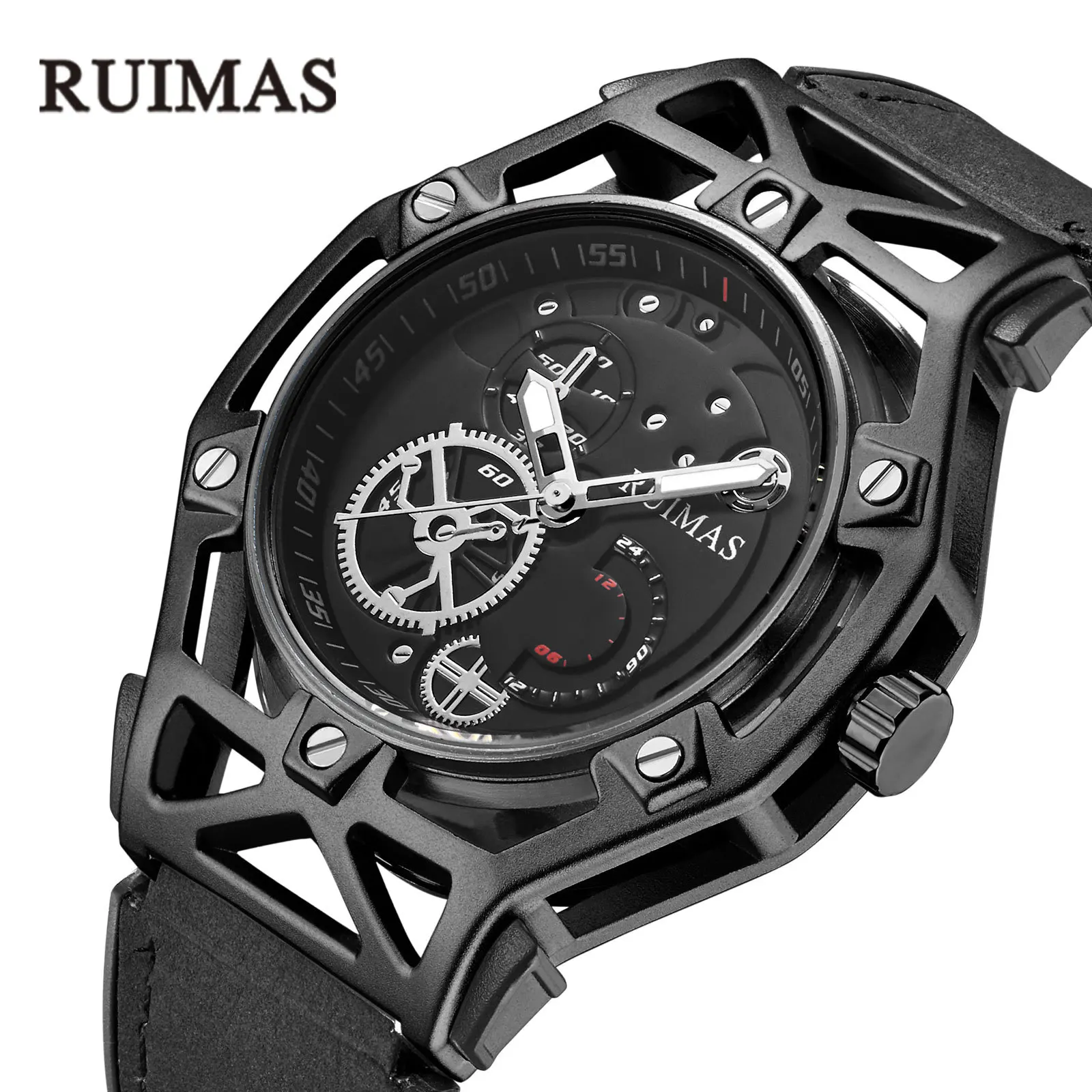 

Top Brand Luxury Clock New Sports Watch Men Stereoscopic Luminous Luminous Quartz Watch Waterproof Clock Simple Fashion Male