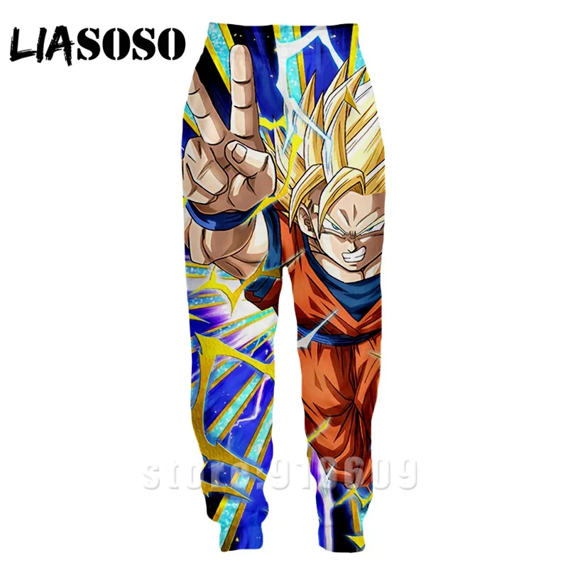 26 LIASOSO, мужские и женские спортивные штаны с 3d принтом, популярные аниме DBZ Dragon Ball Z Super Saiyan Goku, повседневные тренировочные штаны, штаны для бега - Цвет: 26
