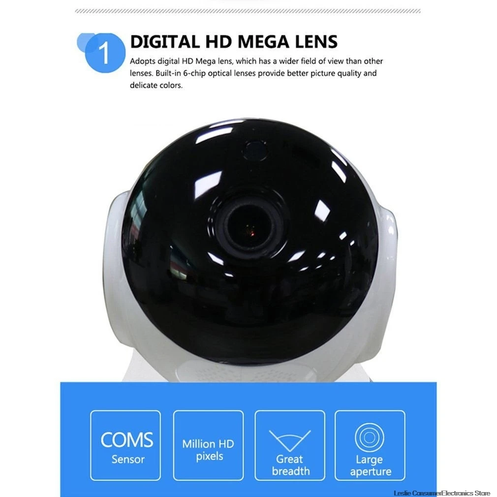  720P del IP di WiFi Della Macchina Fotografica Baby Monitor Portatile HD Intelligente Senza Fili De