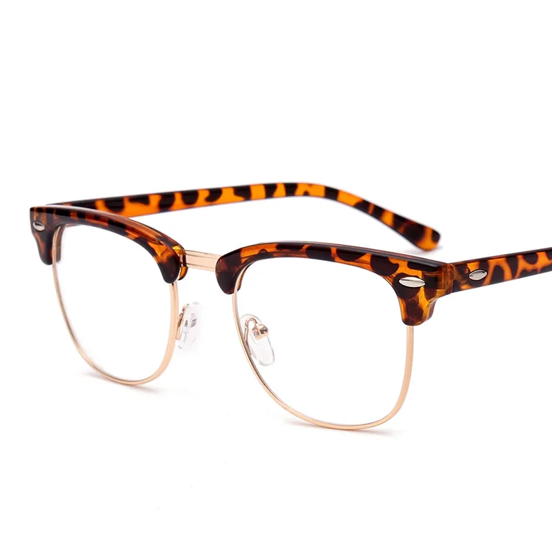 

Korean-style classic retro glasses frame 3016 metal meters nail plain mirror Stylish versatile eyeglasses fixing device with myo