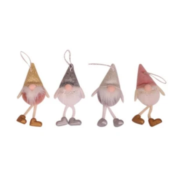 

4PCS Christmas Faceless Gnome Santa Xmas Tree Hanging Ornament Doll Decoration for Home Pendant Gifts Ornaments