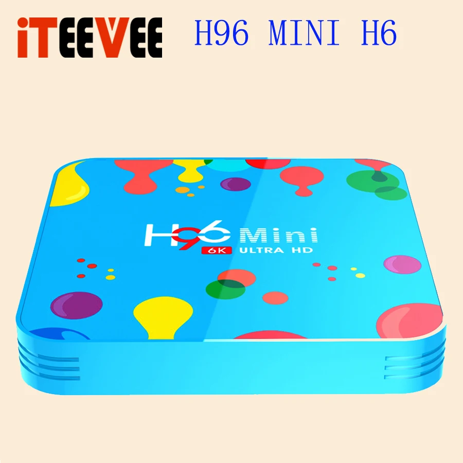 10 шт. H96 Mini H6 Android 9,0 4k телеприставка Smart tv box 2,4G/5G Dual Wifi HDMI 2,0 4 Гб ram 32 Гб 128 Гб HD YouTube медиаплеер