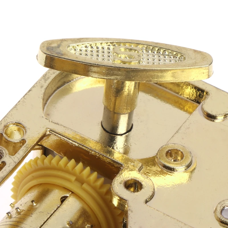 2025 New DIY Mechanical Musical Box Golden Movement+Screws +Castle In The Sky Key Gift 4