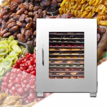 220 В Коммерческая большая емкость из нержавеющей стали сушилка для еды для домашних животных сушилка для закусок лекарство Овощной Дегидратор машина для сушеных фруктов