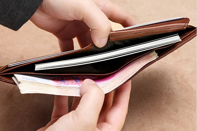 Мужской короткий кошелек RFID ультратонкий студенческий держатель для карт ID Кожаный Молодежный Модный классический кошелек поперечное сечение